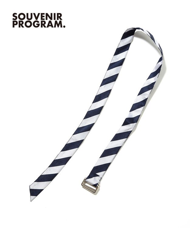 J.PRESS MEN 【J.PRESS ORIGINALS】【UNISEX】Polyester Rep Ribbon Belt ネイビー系1