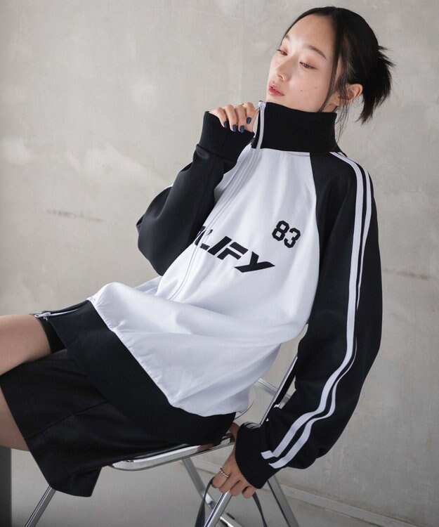 WEGO ゲームグラフィックビッグトラックジャケット ブラック