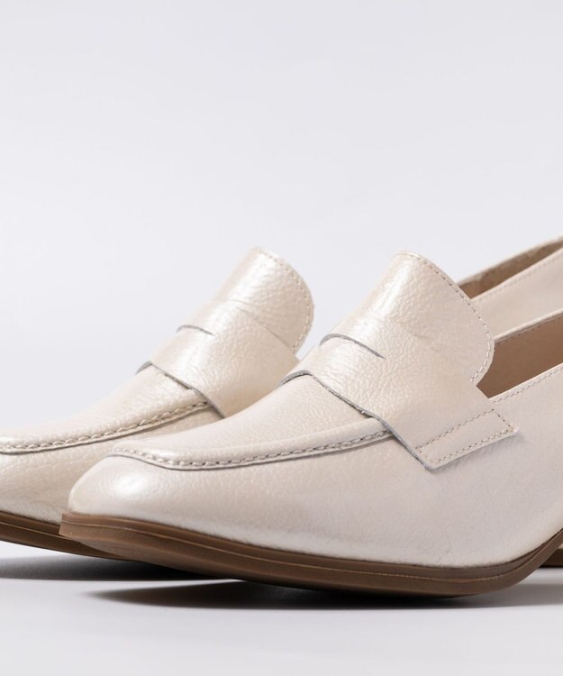 BONTRE 【BONTRE/ボントレ】チャンキーヒールローファー アイボリー