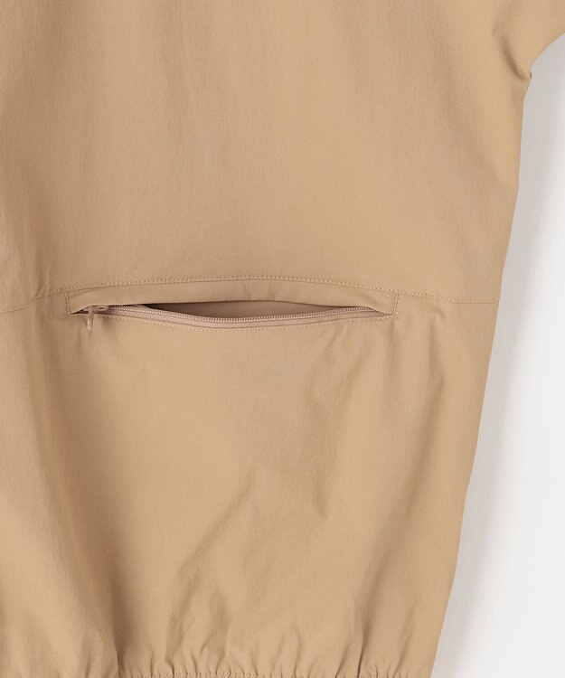 PW CIRCULUS 【MEN】パッカブルハーフジップ ゴルフ ベージュ系