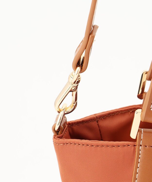 LA BAGAGERIE ひねり金具付きエレガンストート　SSサイズ レンガブラウン