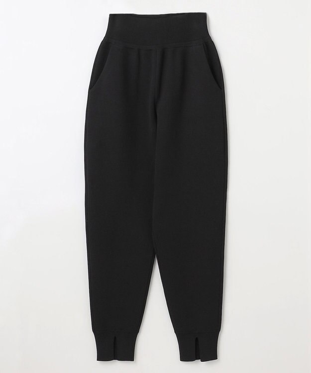 NAVE 【ReNAVE・洗える】スムースニット パンツ ブラック系