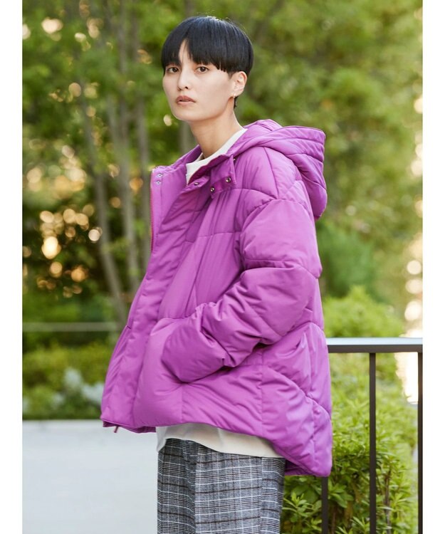 AMERICAN HOLIC キルポカカラフルポケッタブルフードコート Pink