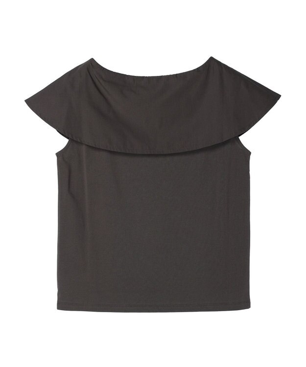 Green Parks オフショル風カットプルオーバー Gray