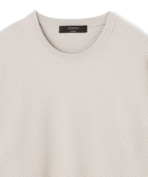 JOSEPH HOMME 新色追加【洗える】ヴィスコースリンクス　クルーネックニット アイボリー系