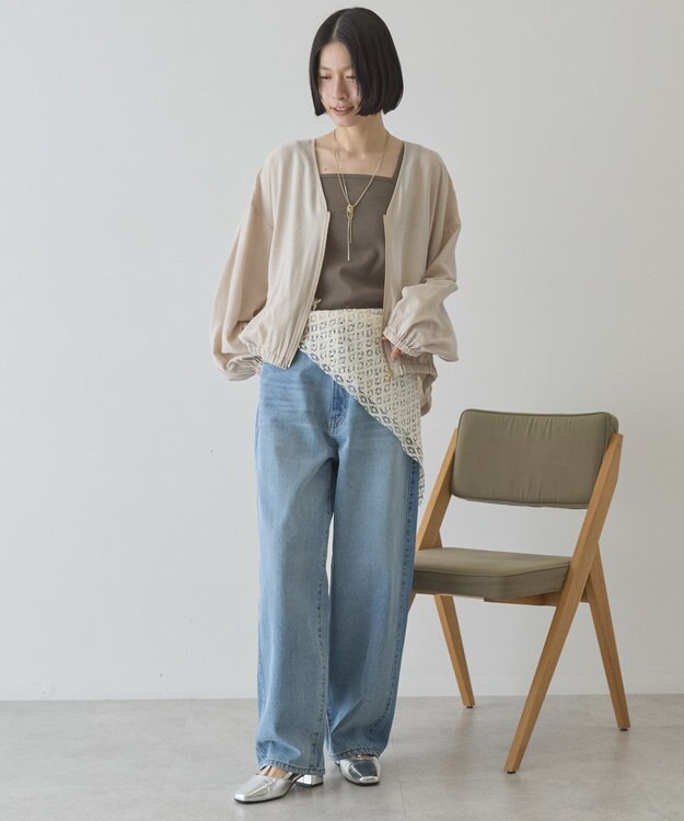 AMERICAN HOLIC Vネックドルマンブルゾン Light Beige