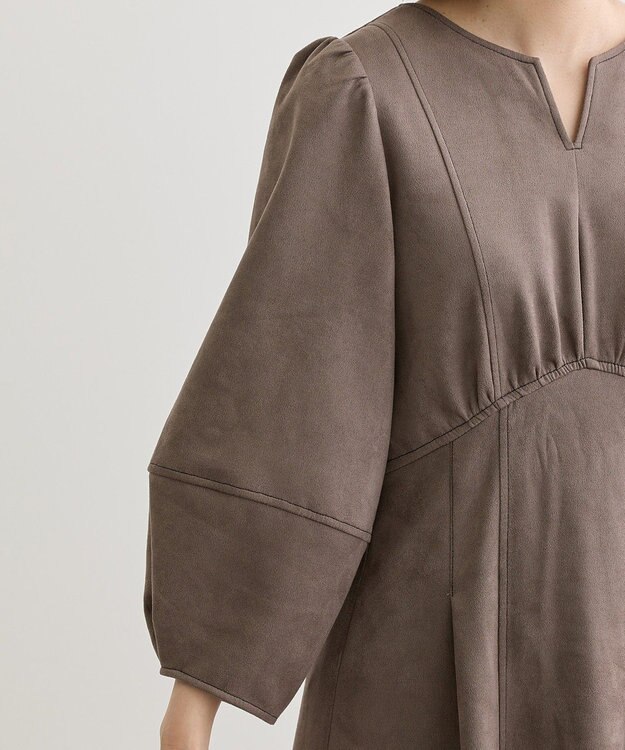 Green Parks ・ＥＬＥＮＣＡＲＥ　ＤＵＥ　スエードポンチタックワンヒ Gray Beige