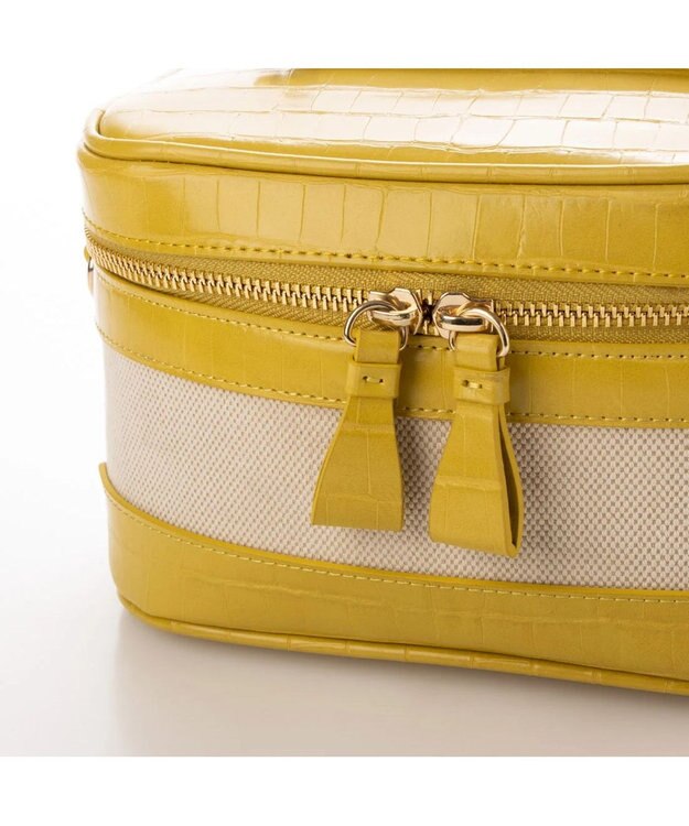 UNBILLION kakatoo バンブーハンドル2wayバニティバッグ イエロー