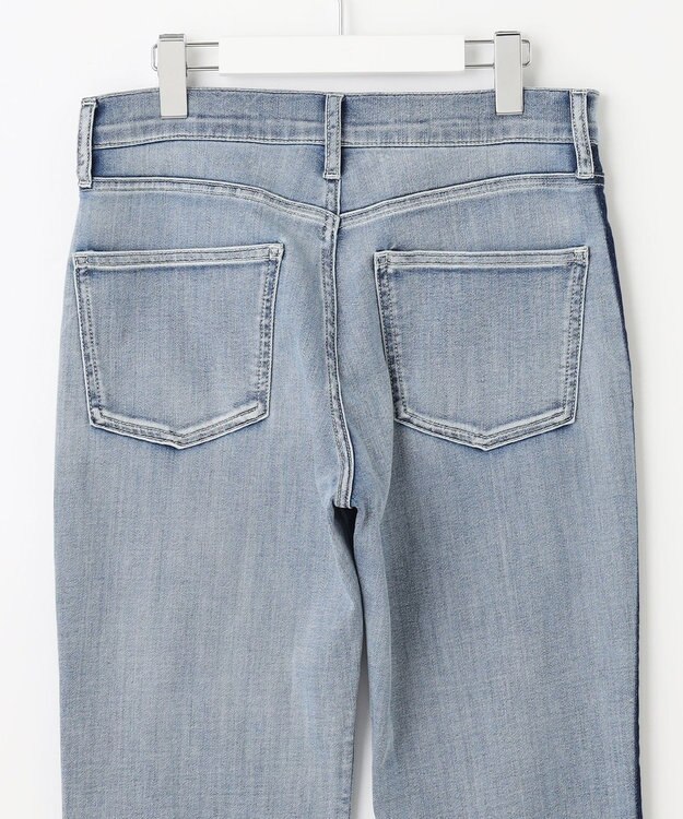 自由区 【XSサイズ～/洗える】USUKARU DENIM ヴィンテージストレート デニムパンツ ライトインディゴバイカラー