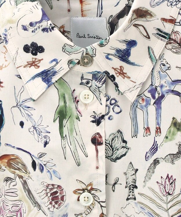Paul Smith Little Beasts 長袖シャツ アイボリー