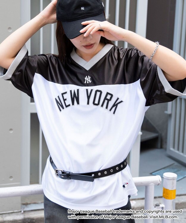 WEGO 【ユニセックス着用ITEM】別注MLBメッシュゲームグラフィックT（SS） ブラックその他