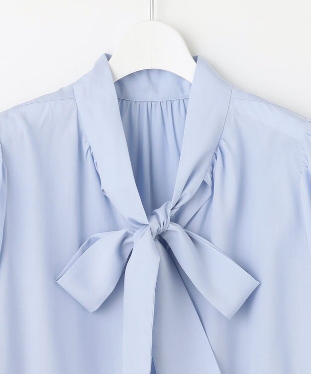 Feroux 【セットアイテム】2WAYリボンタイ ワンピース × ニット ベスト スカイブルー系