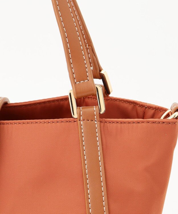 LA BAGAGERIE ひねり金具付きエレガンストート　SSサイズ レンガブラウン