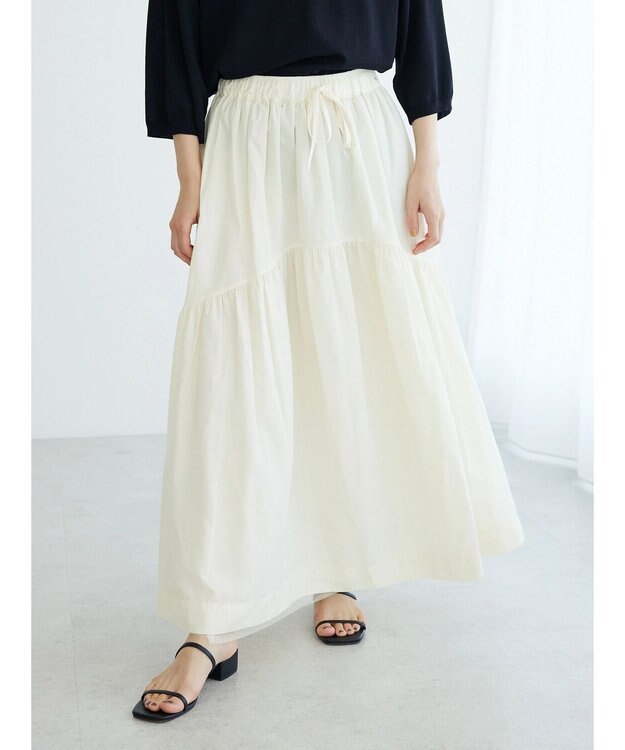 CRAFT STANDARD BOUTIQUE リバーシブルチュールスカート Ivory