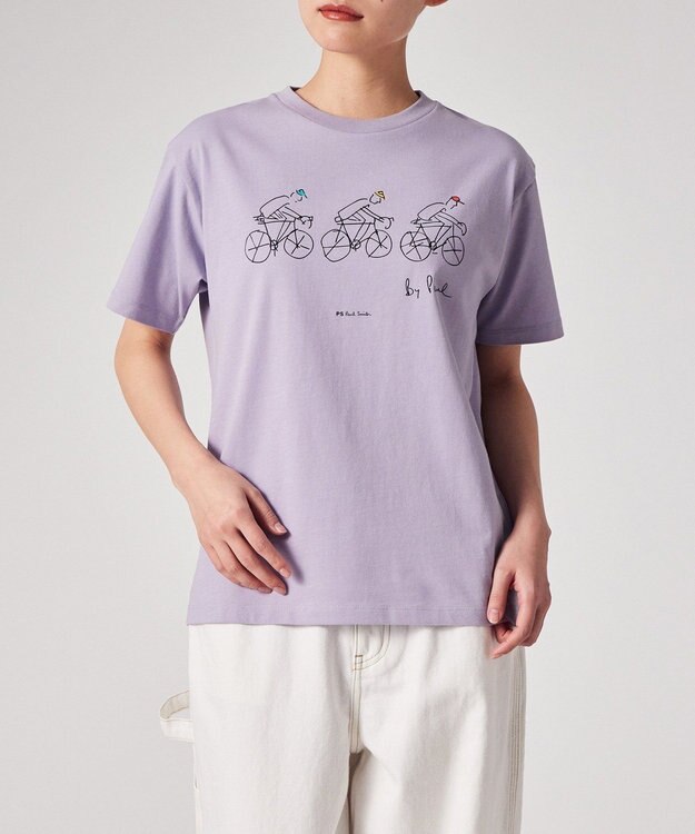 Paul Smith Drawn by Paul Cycling Tシャツ ライラック