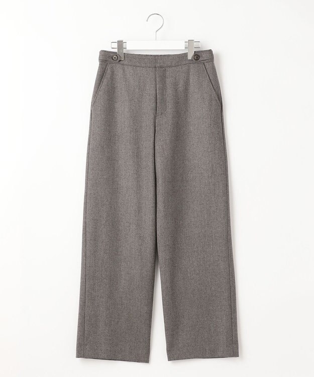 J.PRESS LADIES クラシカルツイード＆ヘリンボン セミワイド パンツ ブラウン系5