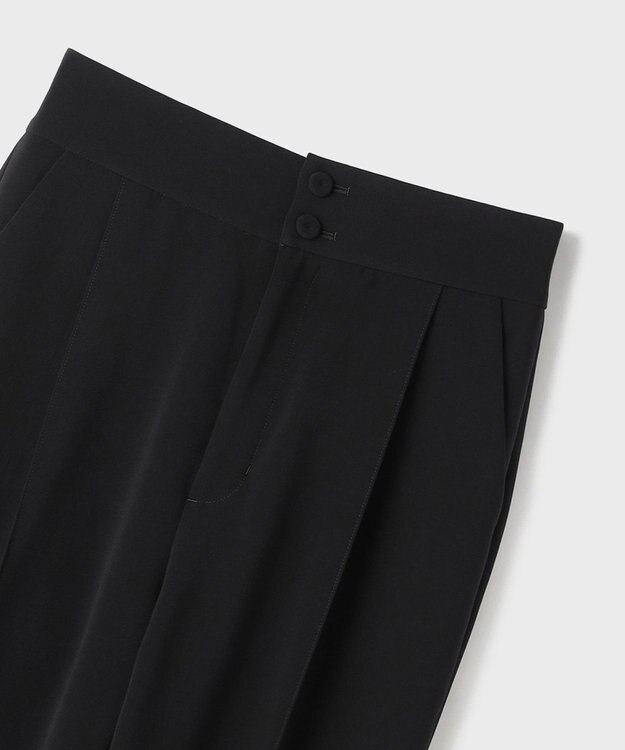 GRACE CONTINENTAL ハイウエストテーパードパンツ ブラック