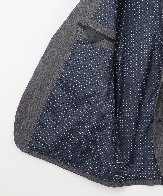 JOSEPH ABBOUD 【キングサイズ・ストレッチ】ツィーディージャージ　ジャケット ライトグレー系