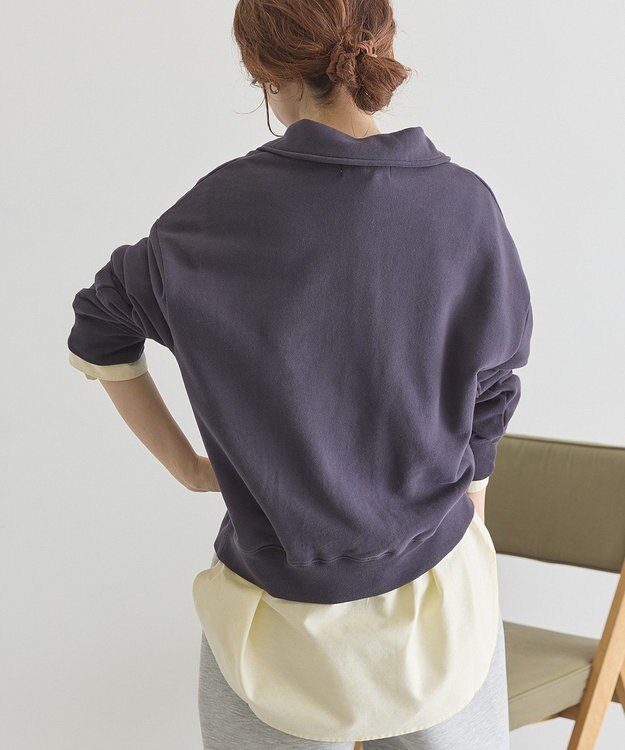 AMERICAN HOLIC 【BEVERLY HILLS POLO CLUB】裏毛ポロスウェット Navy