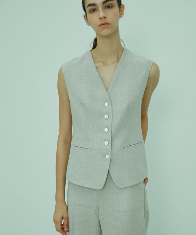 BEIGE， 【S-size】BURDOCK / ベスト Flax