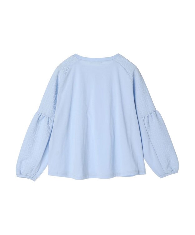 Green Parks 袖ポコポコドッキングカットプルオーバー Light Blue