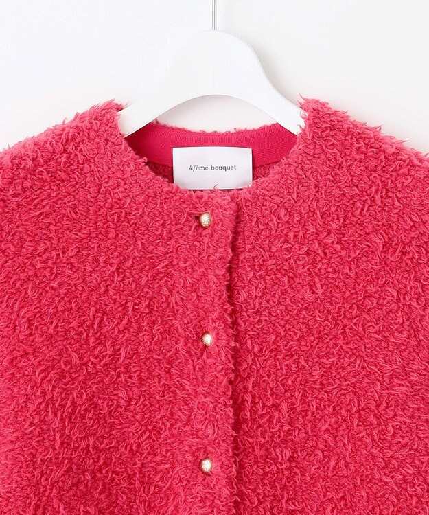 自由区 【カトリエムブーケ】Cahoteux poil ポケットディテールジャケット フューシャ