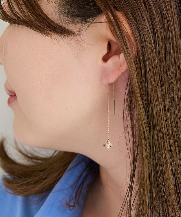 Phoebe 【K10】ロンバスカットアメリカンピアス ゴールド