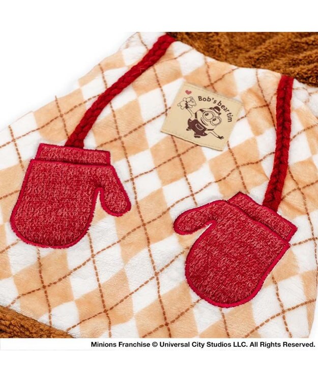 PET PARADISE ミニオン ティム ポンチョ 小型犬 ホワイト×ブラウン