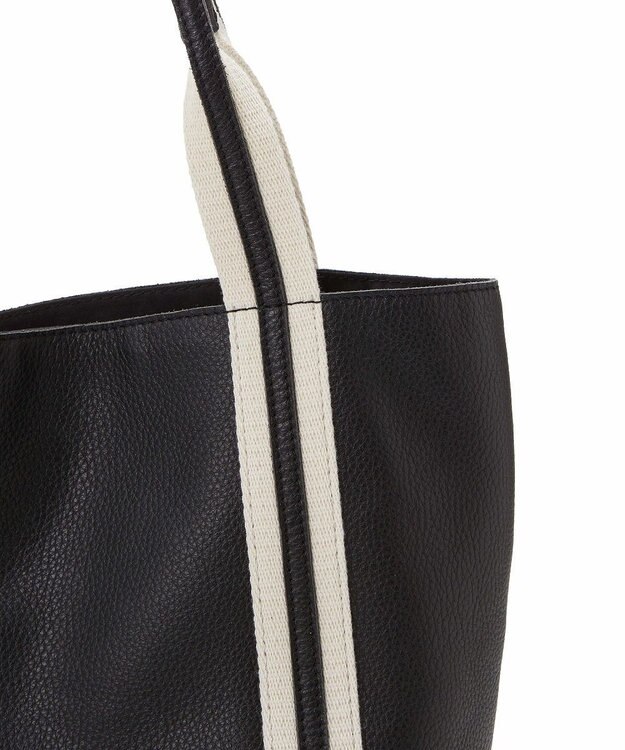 TOPKAPI 【TREASURE TOPKAPI】ソフトシュリンク テープコンビ ミニ トート バッグ ショルダーベルト付 ブラック