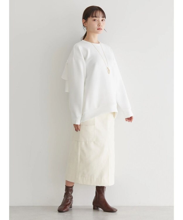 AMERICAN HOLIC バックフリルポンチプルオーバー Off White