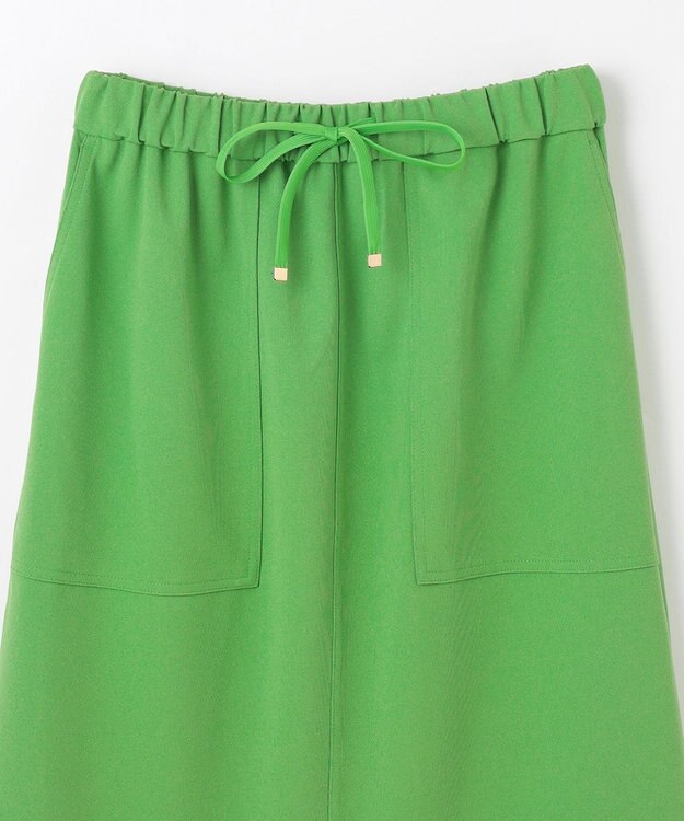 ANY L カットジョーゼットベイカースカート グリーン