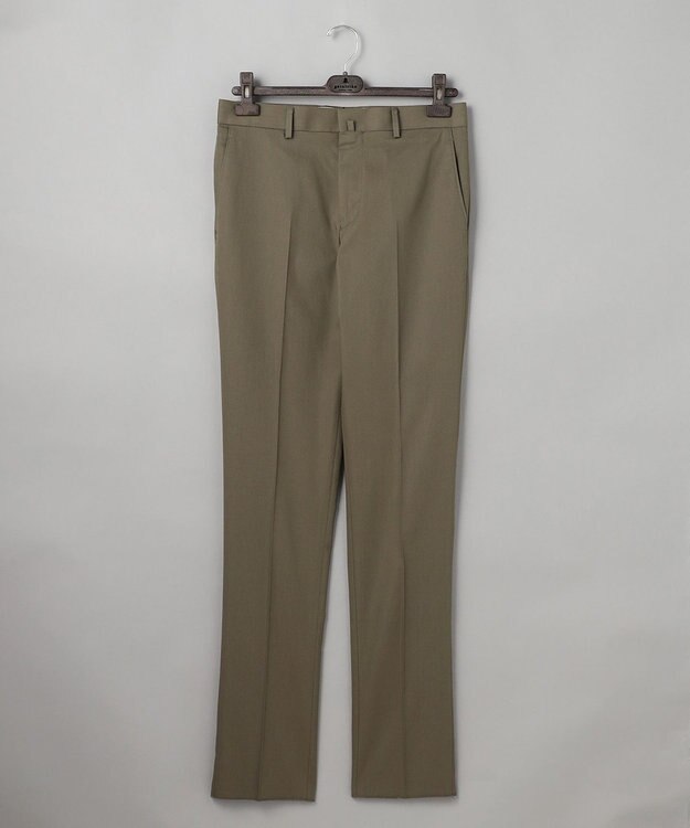 GOTAIRIKU 仕事で着られる綿パン【吸水速乾/ストレッチ/折り目加工】クールマックスコットンパンツ_ノータック（26年モデル） ダークグリーン/26年限定色