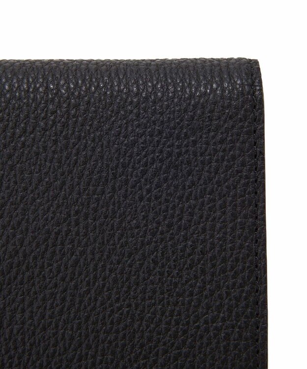 TOPKAPI 【TOPKAPI】gemdrops ジェムドロップ ミニエンボスレザー 天然石 二つ折り 財布 ブラック