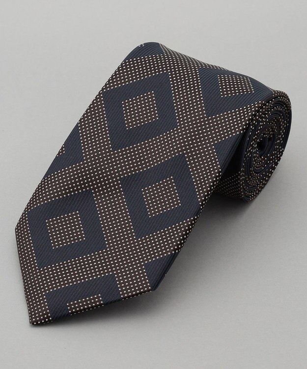 GOTAIRIKU GOTAIRIKU別注【MANTERO SETA/マンテロ・セタ】ネクタイ_スクエア柄 ネイビー系8