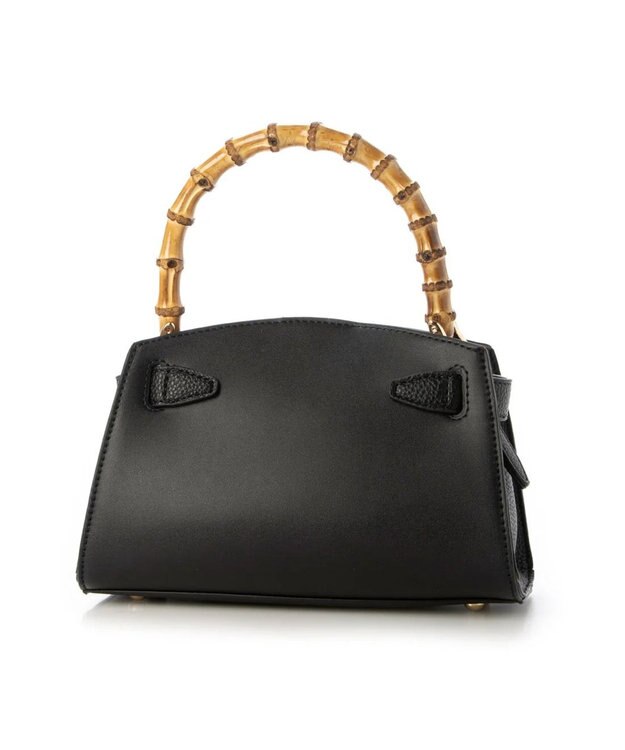 UNBILLION カシュカシュ cachecache / バンブーヒネリミニハンドバッグ ブラック