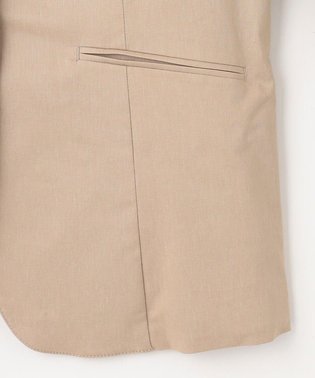 J.PRESS LADIES 【セットアップ対応】セルロースリネンストレッチ テーラード ジャケット ベージュ系