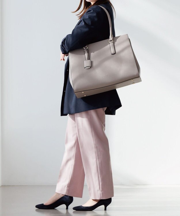 ACE BAGS & LUGGAGE 【PCケース付・A4収納】Jewelna Rose OLバッグ エト トートバッグ 横型 11931 ジュエルナローズ 通勤 チャコール