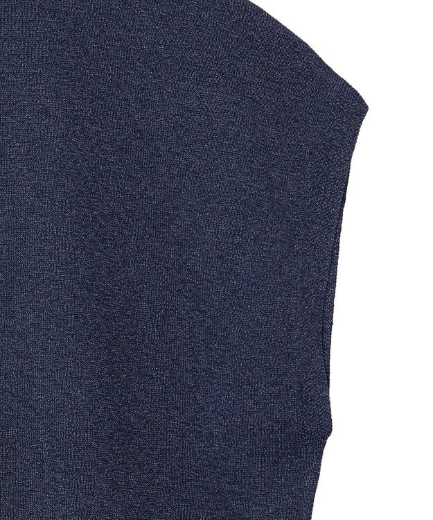 AMERICAN HOLIC 【接触冷感】ラメフレンチスリーブニットプルオーバー Navy