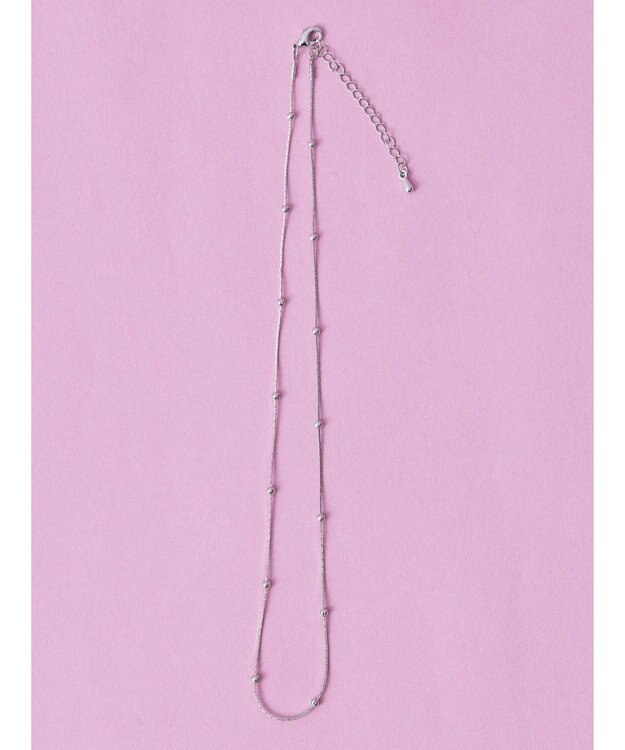 AMERICAN HOLIC ボールスリムチェーンネックレス Silver