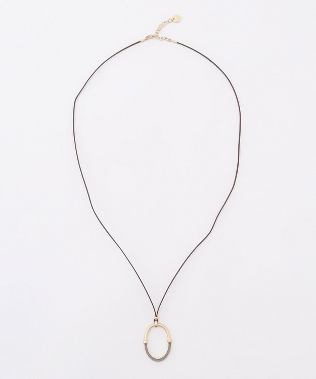 J.PRESS LADIES リバーシブル エポ リング ネックレス ベージュ系