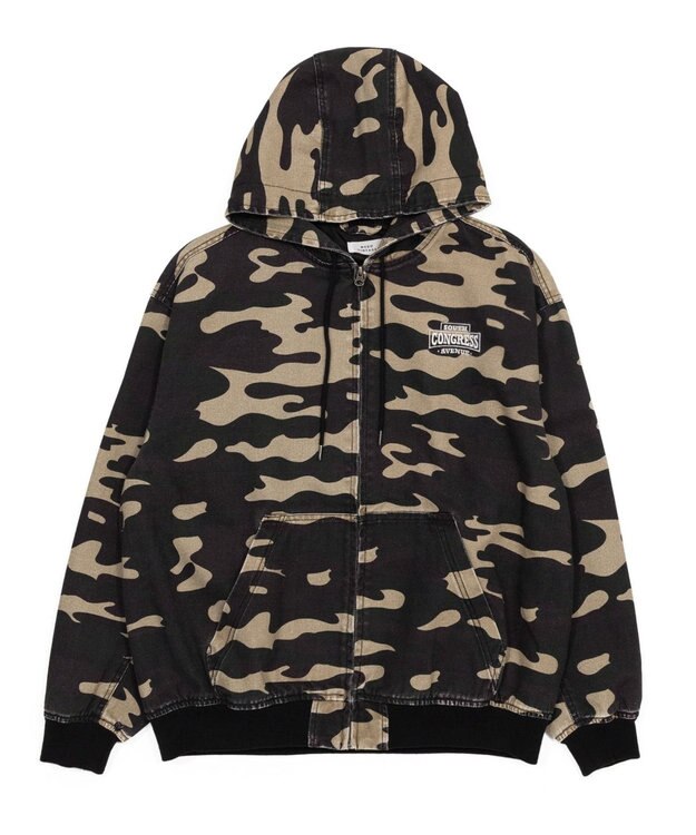 WEGO ワーカーズフードブルゾン 柄1