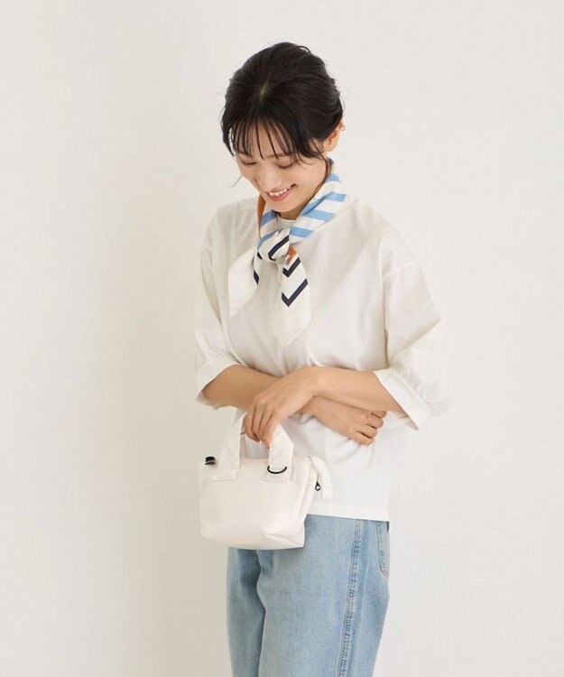 ROOTOTE 0650【直営店限定:ミニショルダー】ベビールー.ワイドファスナー-A 03：ホワイト