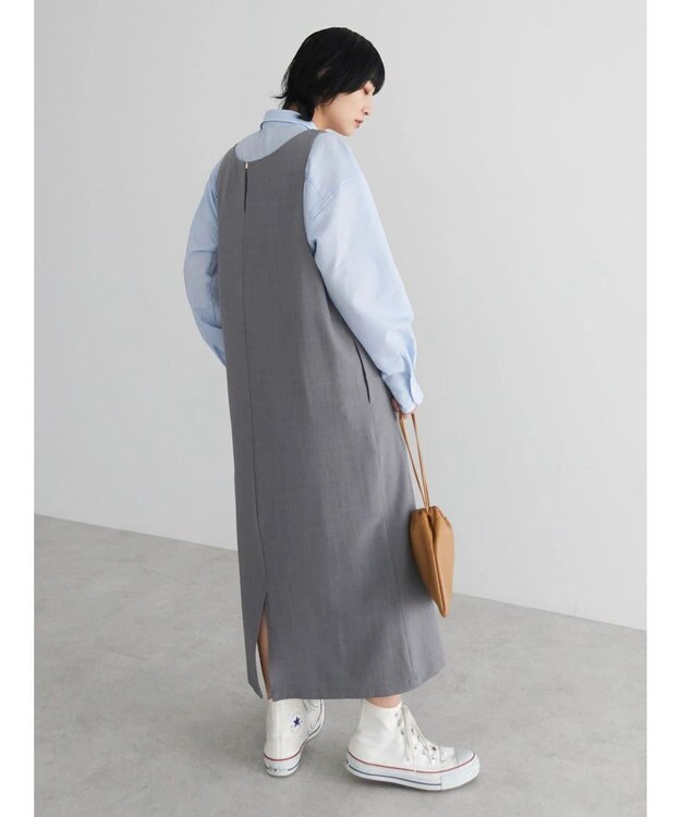 Green Parks 前後２ｗａｙハイスペックジャンパースカート Gray