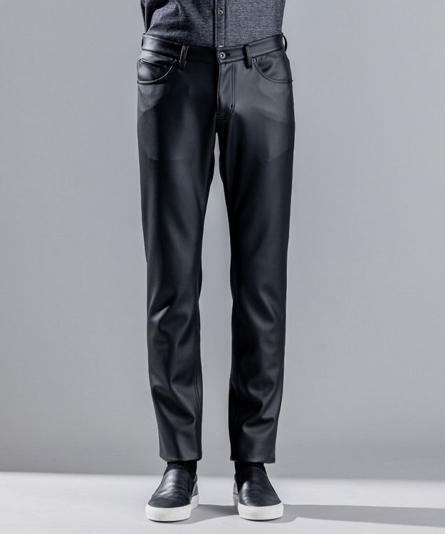 JOSEPH HOMME シンセティックレザー / CIGAR 5P ブラック系