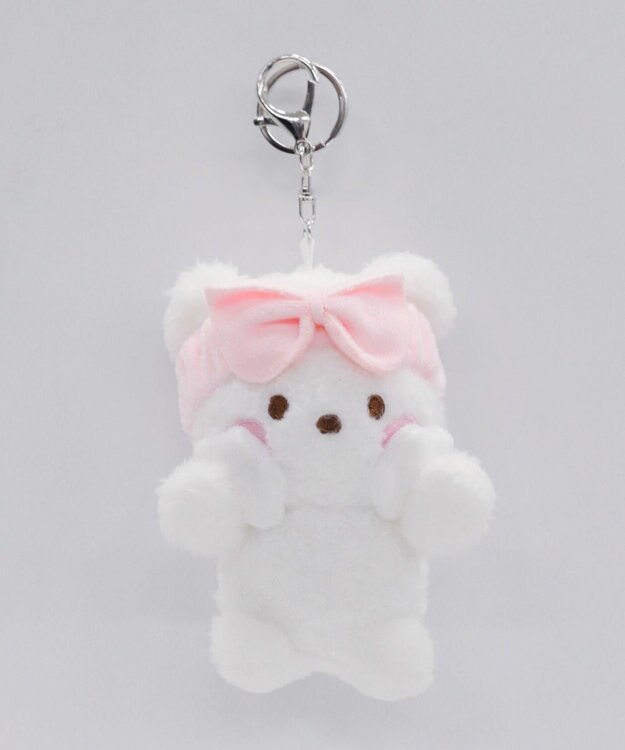WEGO 美意識あにまるぬいぐるみキーホルダー ホワイト