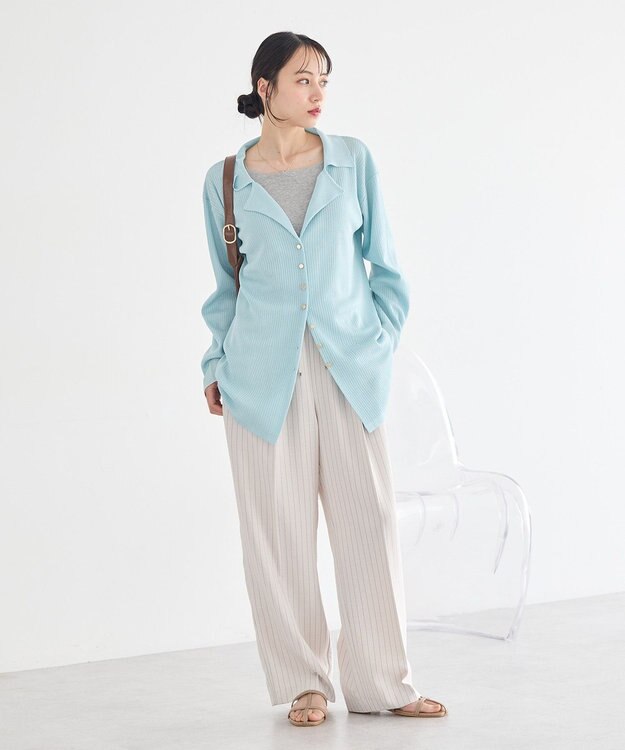 earth music&ecology 【予約】適ON カップ付きキャミソール 杢グレー