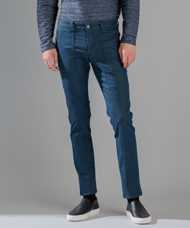 JOSEPH HOMME ハイパワーソフトストレッチ / STICK DESIGN ダルブルー系