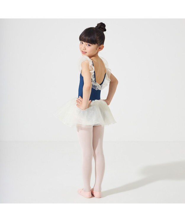 Chacott スカート付レオタード ネイビー