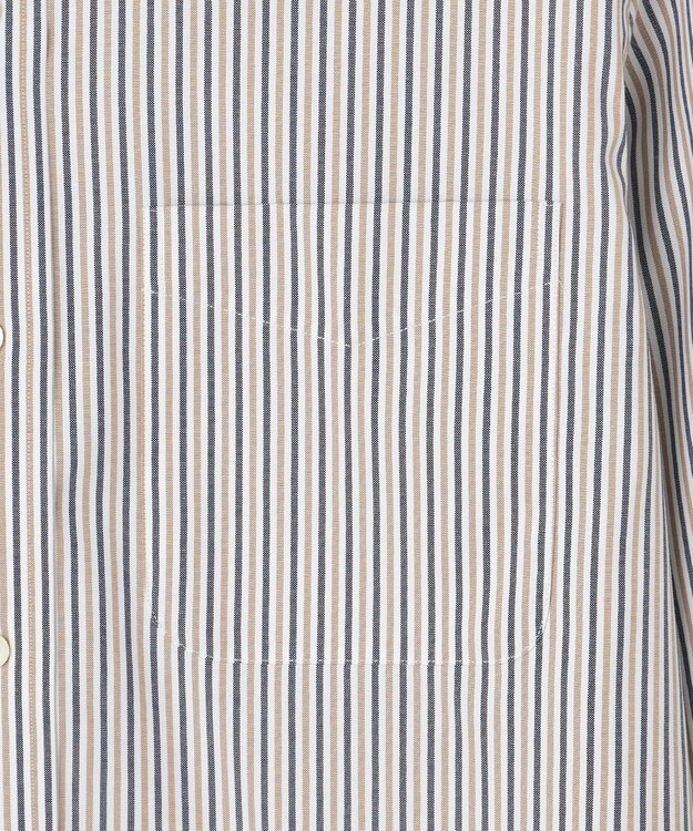 J.PRESS MEN 【WEB限定】オルタネートストライプシャツ/B.D ベージュ系1