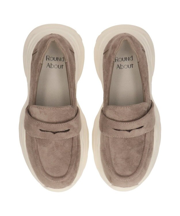 Bridget Birkin 【Round About】ボリュームソールローファー オークスウェード
